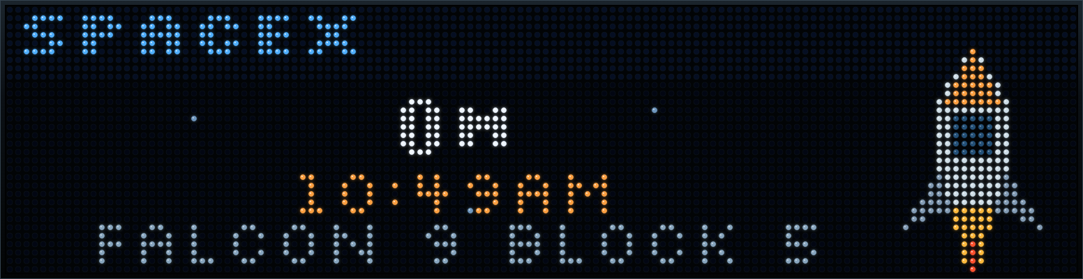 Launch countdown card